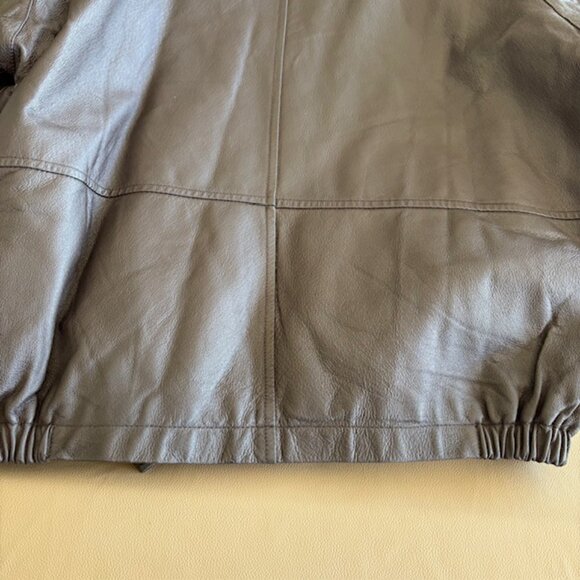 Vintage Walden Mens Brown Leather Bomber Jacket Excellent Cond Size Large - Picture 6 of 13